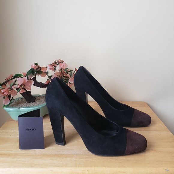 Prada Shoes - Authentic Prada Suede Pumps